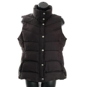 J Crew Down Feather Puffer Vest Women's Sz M Jacket